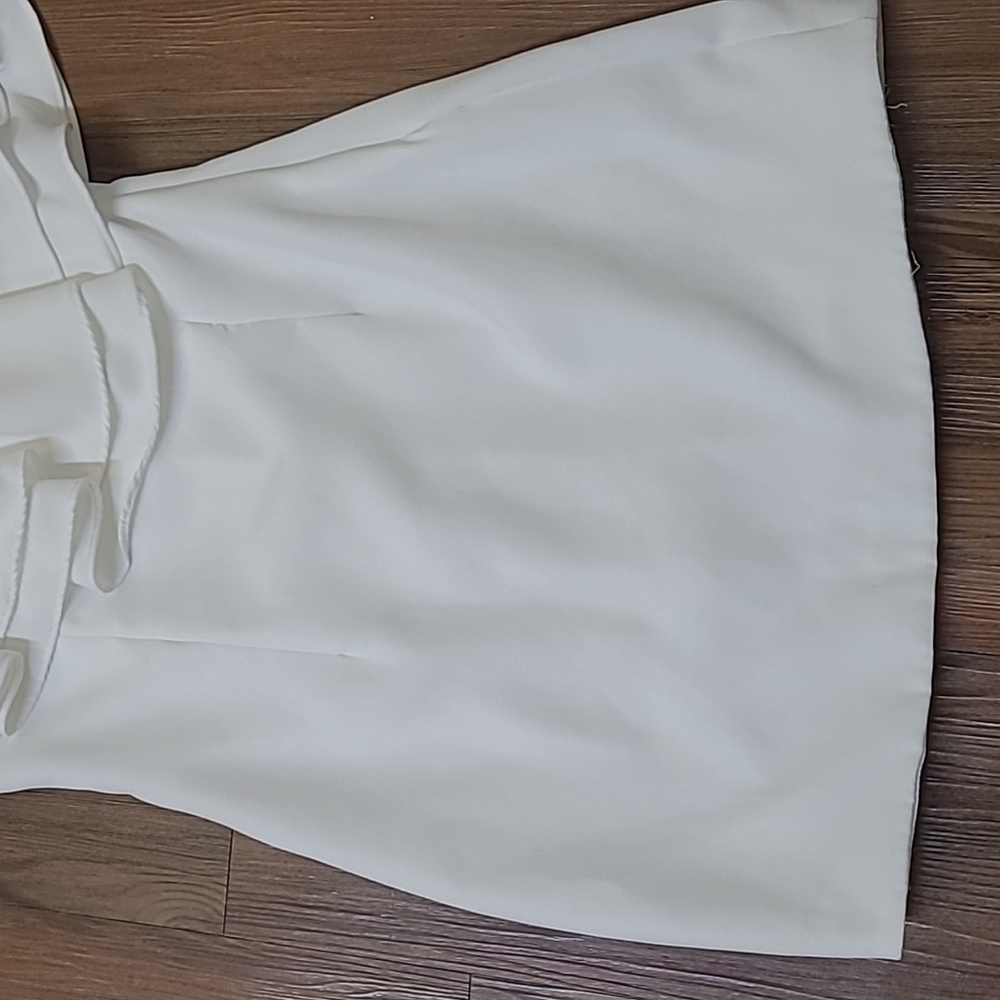 DO+BE One Shoulder Cream Dress - Picture 4 of 11